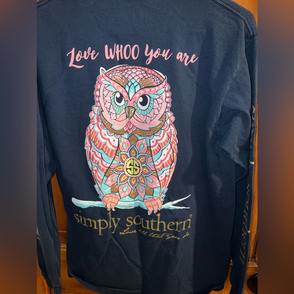 Simply Southern women’s long sleeve tshirt size M
